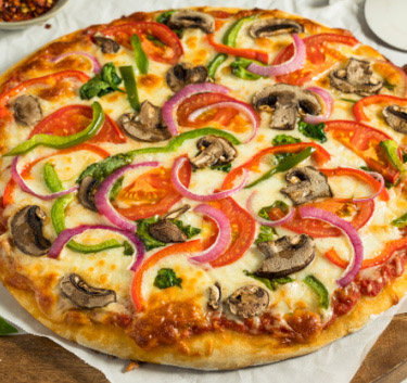 Pizza légumes et pesto de piquillos Magimix.